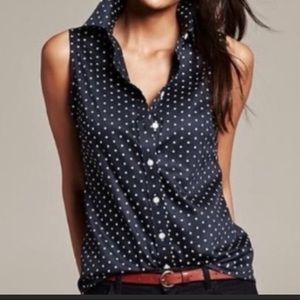 Banana Republic Sleeveless Button Down